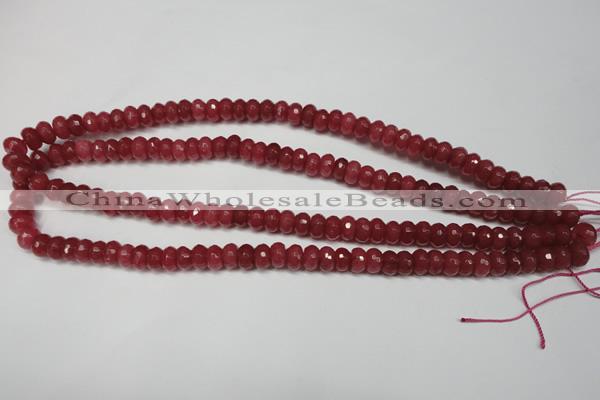 CCN2126 15.5 inches 5*8mm faceted rondelle candy jade beads