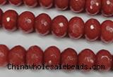 CCN2128 15.5 inches 8*12mm faceted rondelle candy jade beads