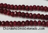 CCN2132 15.5 inches 4*6mm faceted rondelle candy jade beads