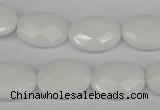 CCN2200 15.5 inches 13*18mm faceted oval candy jade beads