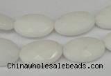 CCN225 15.5 inches 12*18mm faceted oval candy jade beads
