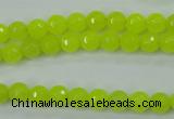CCN2262 15.5 inches 6mm faceted round candy jade beads wholesale