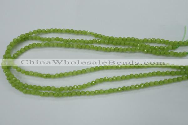 CCN2270 15.5 inches 4mm faceted round candy jade beads wholesale