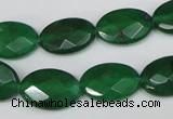 CCN230 15.5 inches 12*18mm faceted oval candy jade beads