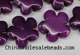 CCN2345 15.5 inches 20mm carved flower candy jade beads wholesale