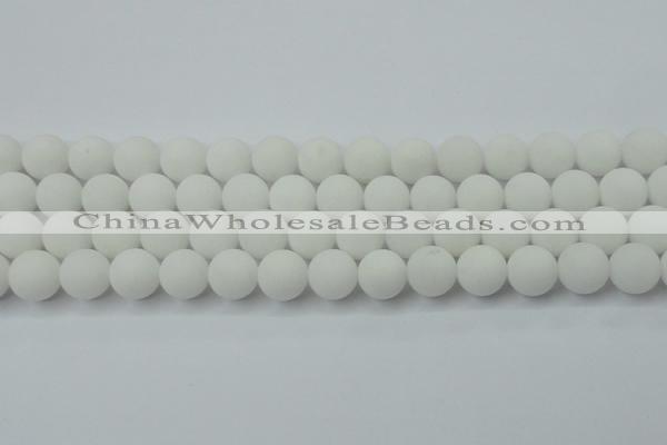 CCN2400 15.5 inches 4mm round matte candy jade beads wholesale