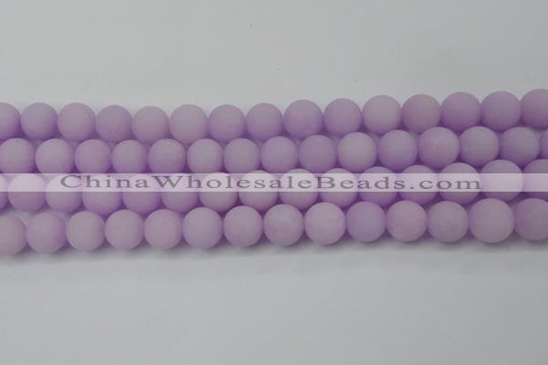 CCN2401 15.5 inches 4mm round matte candy jade beads wholesale