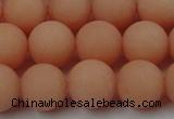 CCN2406 15.5 inches 4mm round matte candy jade beads wholesale