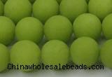 CCN2409 15.5 inches 4mm round matte candy jade beads wholesale