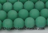 CCN2410 15.5 inches 4mm round matte candy jade beads wholesale