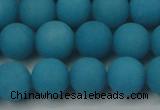 CCN2411 15.5 inches 4mm round matte candy jade beads wholesale