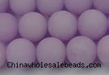 CCN2441 15.5 inches 8mm round matte candy jade beads wholesale