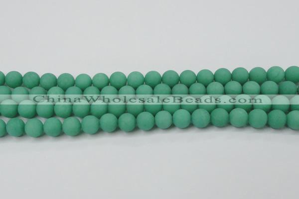 CCN2450 15.5 inches 8mm round matte candy jade beads wholesale