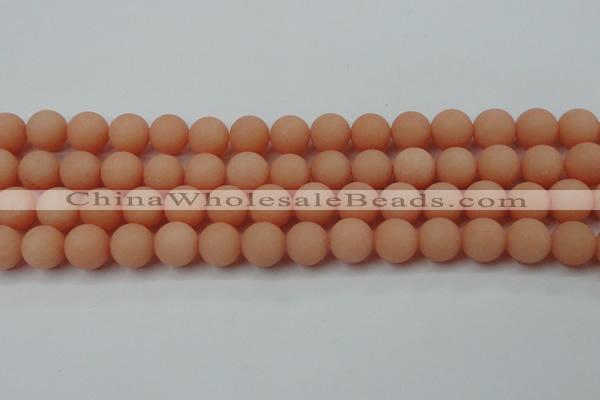 CCN2466 15.5 inches 10mm round matte candy jade beads wholesale