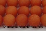 CCN2467 15.5 inches 10mm round matte candy jade beads wholesale