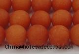 CCN2487 15.5 inches 12mm round matte candy jade beads wholesale