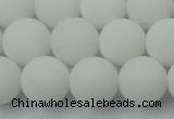 CCN2500 15.5 inches 14mm round matte candy jade beads wholesale