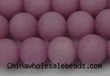 CCN2503 15.5 inches 14mm round matte candy jade beads wholesale