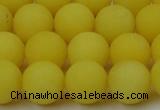 CCN2508 15.5 inches 14mm round matte candy jade beads wholesale