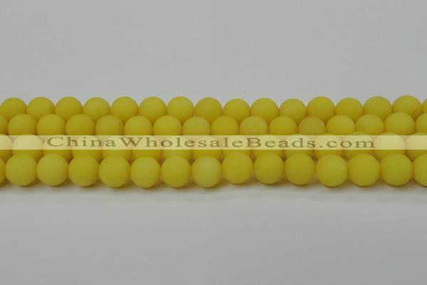 CCN2508 15.5 inches 14mm round matte candy jade beads wholesale