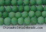 CCN2536 15.5 inches 4mm round matte candy jade beads wholesale