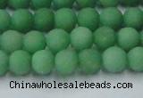 CCN2537 15.5 inches 6mm round matte candy jade beads wholesale