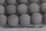 CCN2583 15.5 inches 10mm round matte candy jade beads wholesale