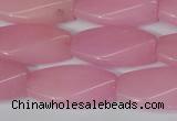 CCN2615 15.5 inches 15*30mm twisted rectangle candy jade beads