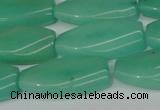 CCN2623 15.5 inches 15*30mm twisted rectangle candy jade beads