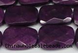 CCN2634 15.5 inches 18*25mm faceted trapezoid candy jade beads