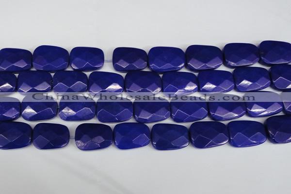 CCN2635 15.5 inches 18*25mm faceted trapezoid candy jade beads