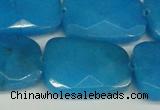 CCN2637 15.5 inches 18*25mm faceted trapezoid candy jade beads