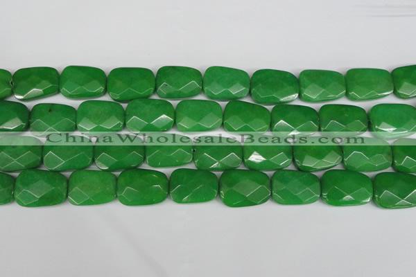 CCN2638 15.5 inches 18*25mm faceted trapezoid candy jade beads