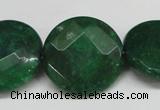 CCN264 15.5 inches 25mm faceted coin candy jade beads wholesale
