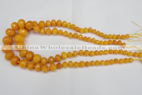 CCN2645 15.5 inches 5*8mm - 12*16mm faceted rondelle candy jade beads