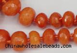 CCN2646 15.5 inches 5*8mm - 12*16mm faceted rondelle candy jade beads