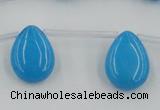 CCN2682 Top-drilled 13*18mm flat teardrop candy jade beads