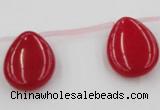 CCN2706 Top-drilled 18*25mm flat teardrop candy jade beads