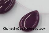 CCN2708 Top-drilled 18*25mm flat teardrop candy jade beads