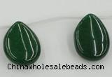 CCN2709 Top-drilled 18*25mm flat teardrop candy jade beads