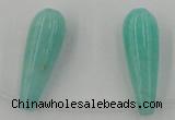 CCN2737 Top-drilled 10*30mm teardrop candy jade beads wholesale