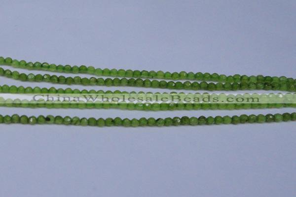 CCN2817 15.5 inches 3mm tiny faceted round candy jade beads