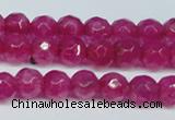 CCN2830 15.5 inches 5mm faceted round candy jade beads