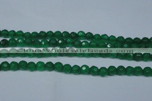 CCN2835 15.5 inches 5mm faceted round candy jade beads