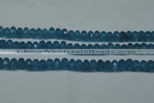 CCN2863 15.5 inches 4*6mm faceted rondelle candy jade beads