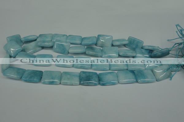 CCN2940 15.5 inches 13*18mm rectangle candy jade beads wholesale