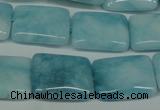 CCN2941 15.5 inches 15*20mm rectangle candy jade beads wholesale