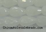 CCN3016 15.5 inches 10*15mm faceted teardrop candy jade beads