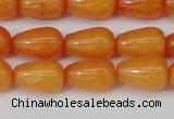 CCN3750 15.5 inches 8*12mm teardrop candy jade beads wholesale