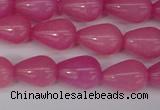 CCN3765 15.5 inches 10*14mm teardrop candy jade beads wholesale